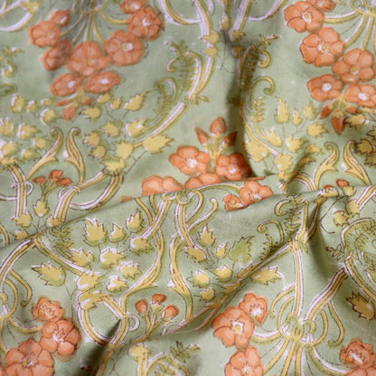 Olive Juice Block Print Cotton