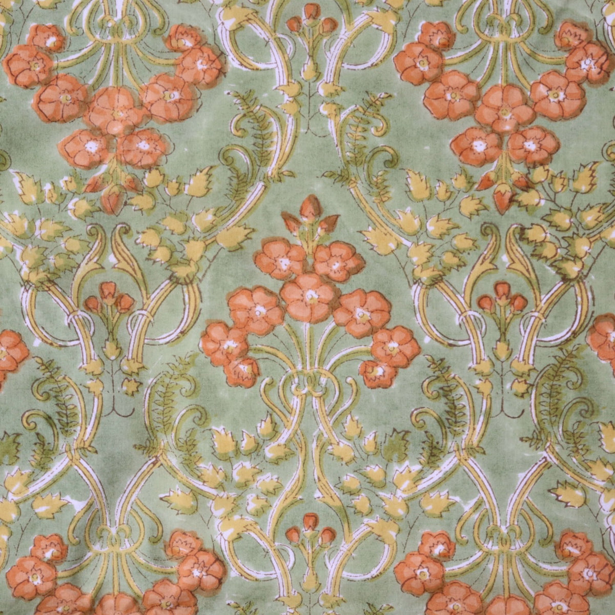 Olive Juice Block Print Cotton