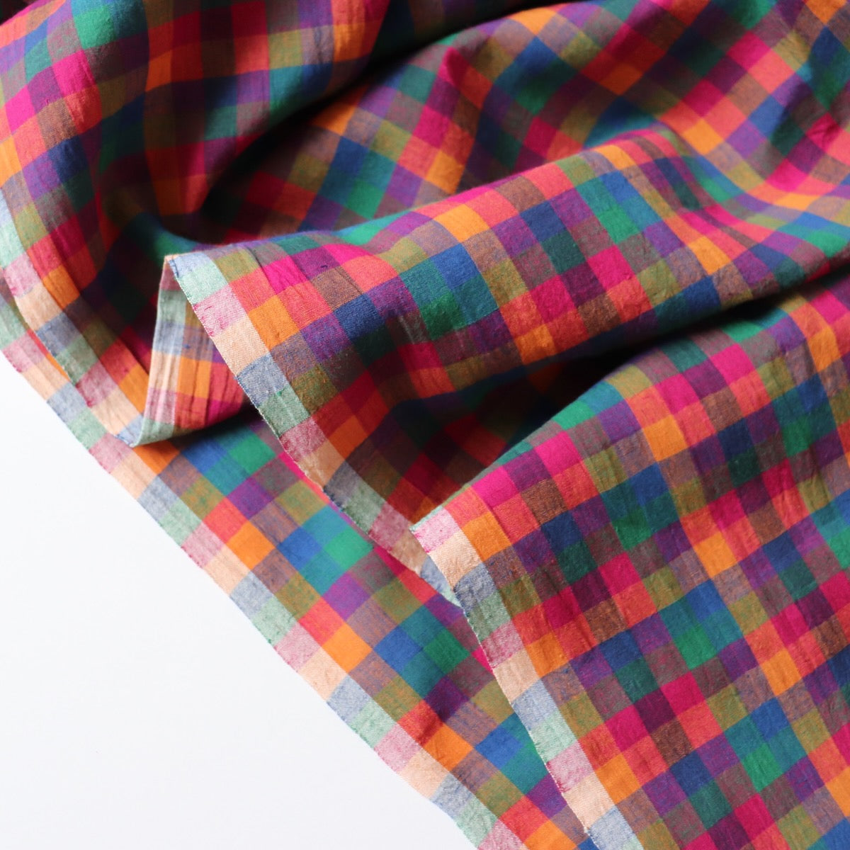 Jewelled Handloom Cotton Check