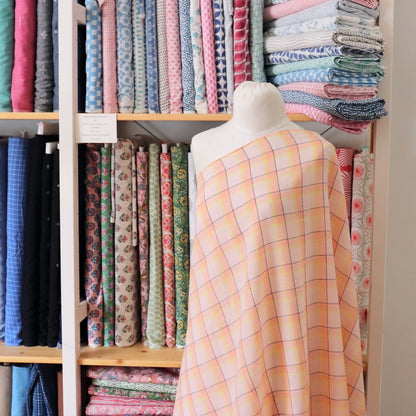 Candy Floss Handloom Cotton Check