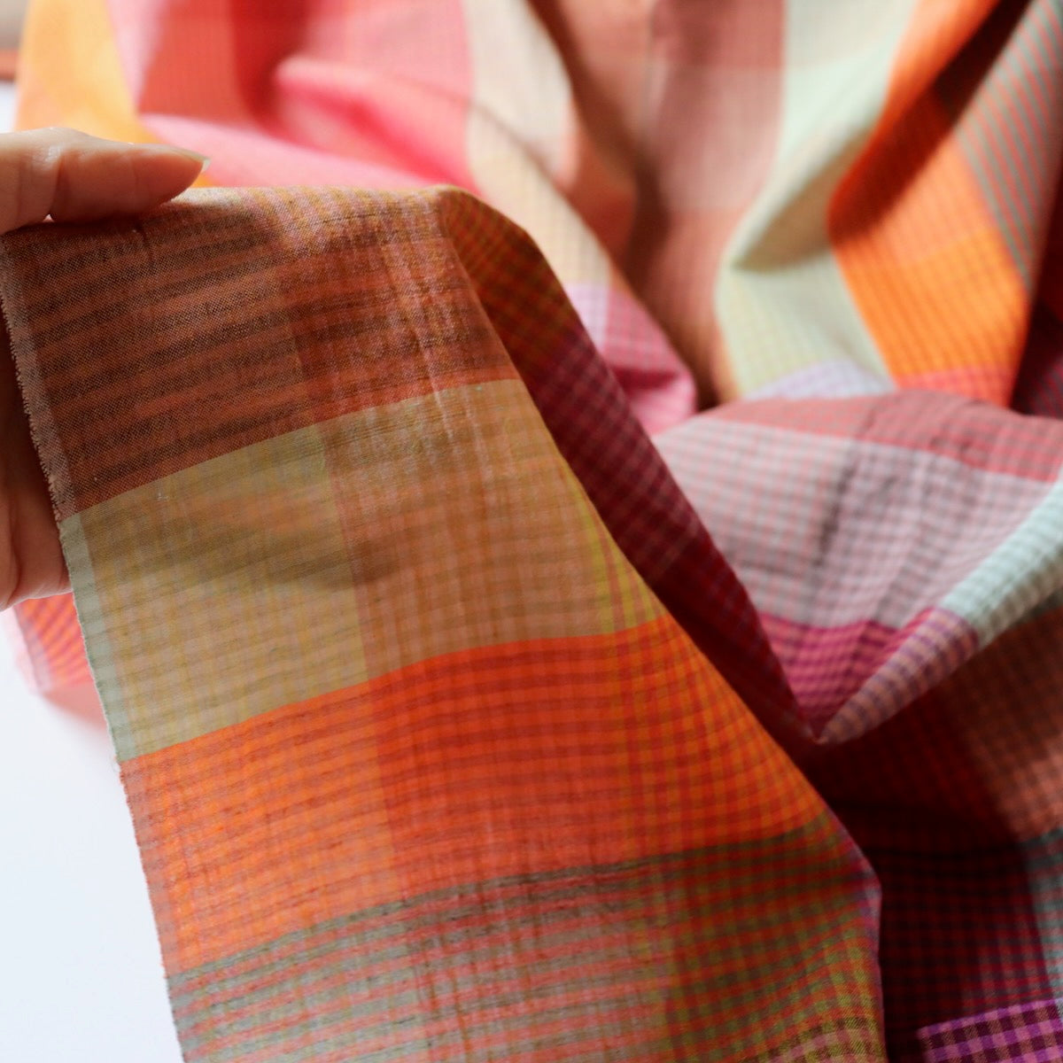 Sunset Handloom Cotton Check