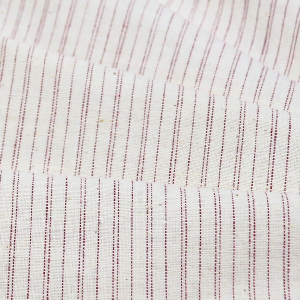 striped cotton handwoven fabric