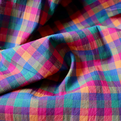 Jewelled Handloom Cotton Check