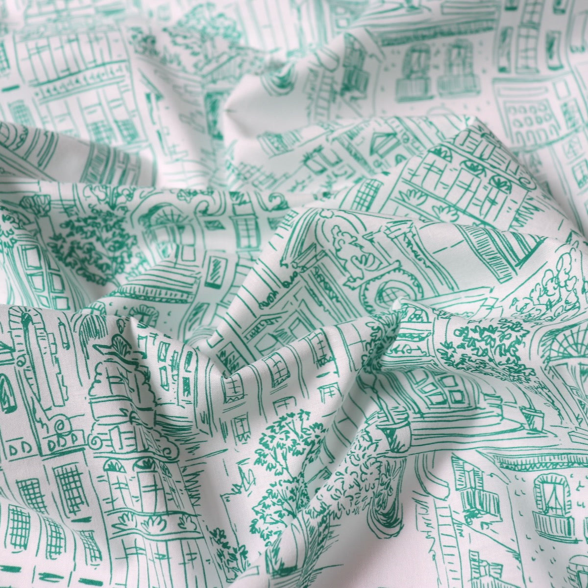 Roman Holiday Japanese Cotton Lawn — Green