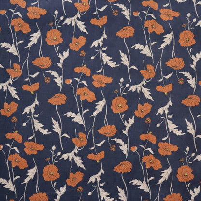Hokkoh Poppies Corduroy — Dusk Blue