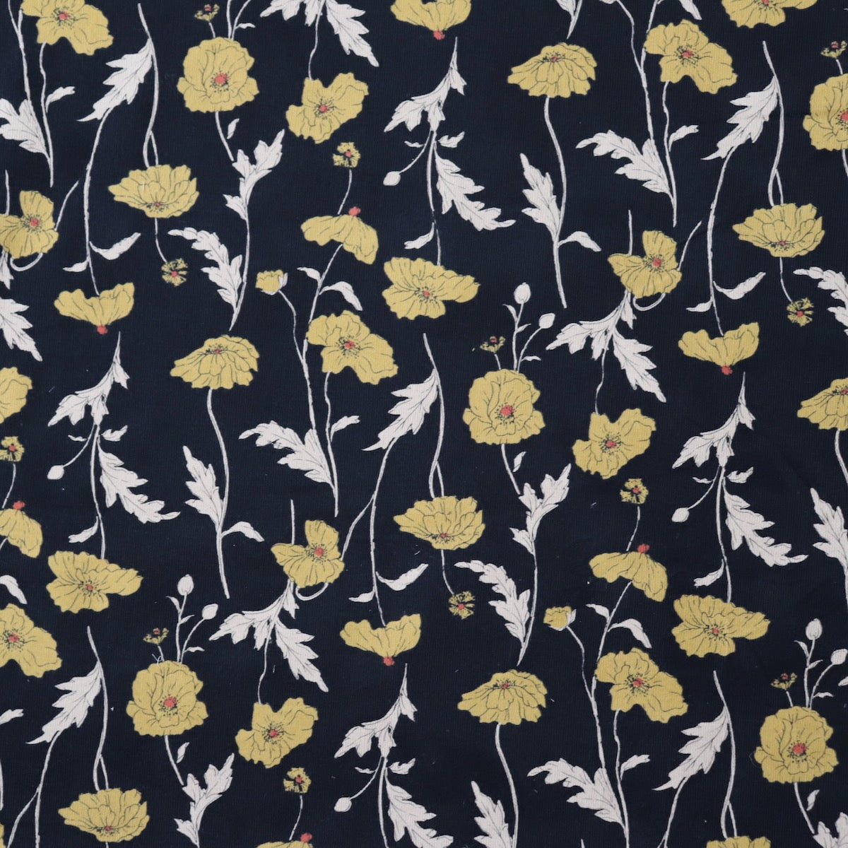 Hokkoh Poppies Corduroy — Black
