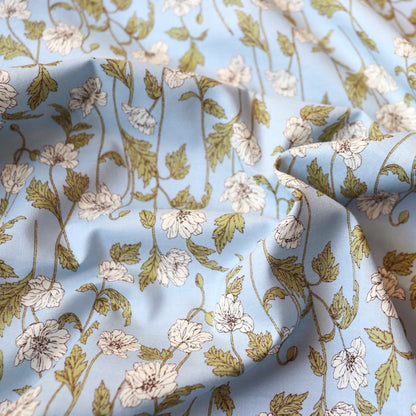 Hokkoh Poppies Cotton Lawn — Blue