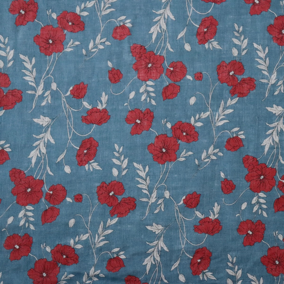 Hokkoh Poppies Linen — Blue