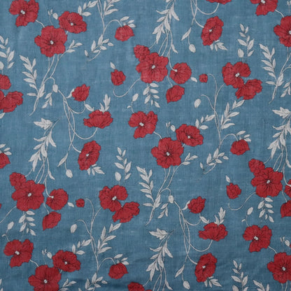 Hokkoh Poppies Linen — Blue