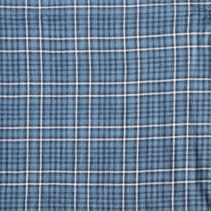 Classic Indigo Check Handloom Cotton