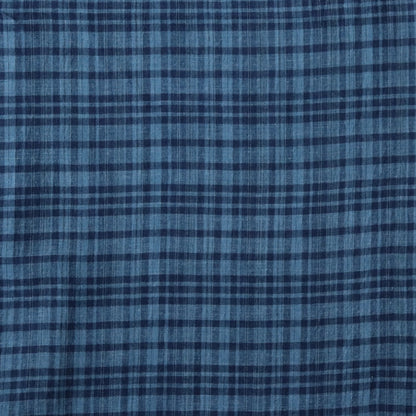 Fine Indigo Check Handloom Cotton