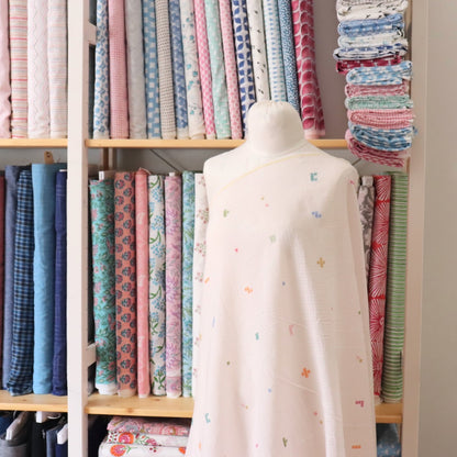 Geometry Jamdani Cotton — Petal Pink