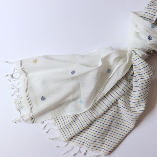 Furrow Handloom Jamdani Scarf