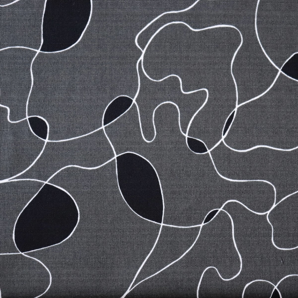 grey textured fabric from Japan with abstract shapes for sewing and home decor