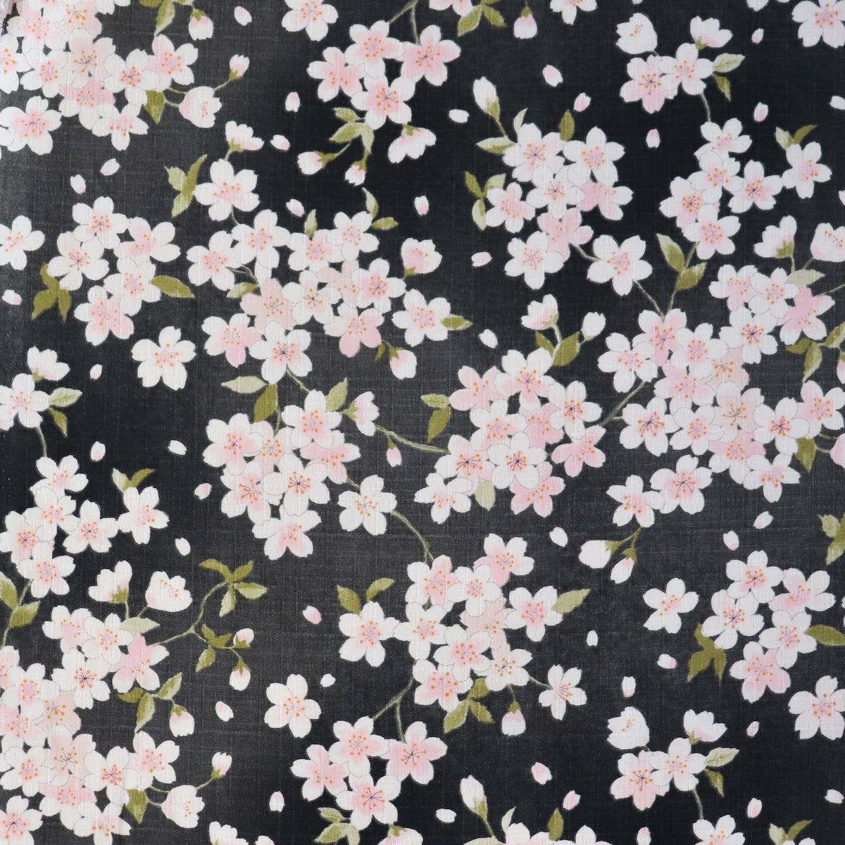 Cherry Blossom Cotton Dobby — Smokey Grey