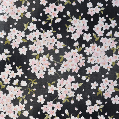 Cherry Blossom Cotton Dobby — Smokey Grey
