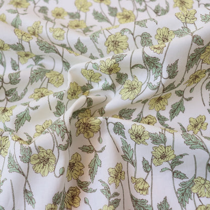 Hokkoh Poppies Cotton Lawn — Vanilla