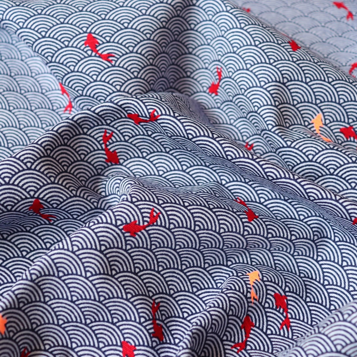 Technicolor Koi Dobby Cotton Print