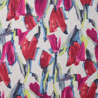 Expressionist Linen Cotton — Reds