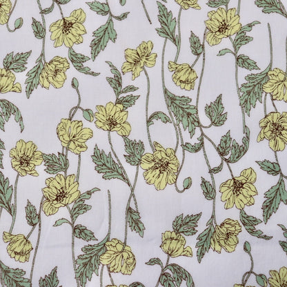 Hokkoh Poppies Cotton Lawn — Vanilla