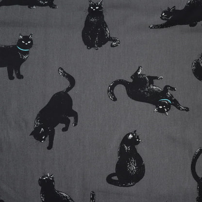 Black Cat Japanese Cotton — Slate Gray