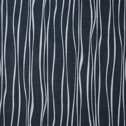 cotton fabric made in Japan dark blue textured dobby with organic stripes