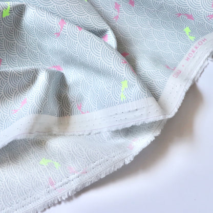 Technicolor Koi Dobby Cotton Print — Shallows