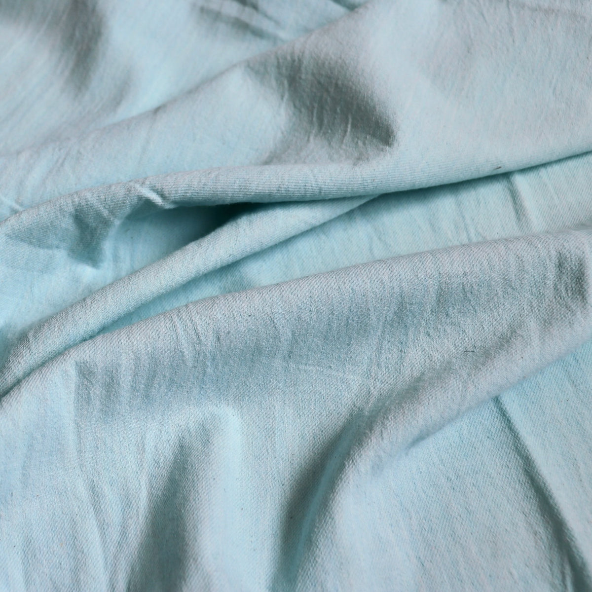 Glacier Blue Handloom Cotton Twill