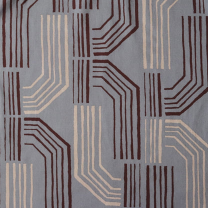 Bent Lines Brushed Cotton — Slate