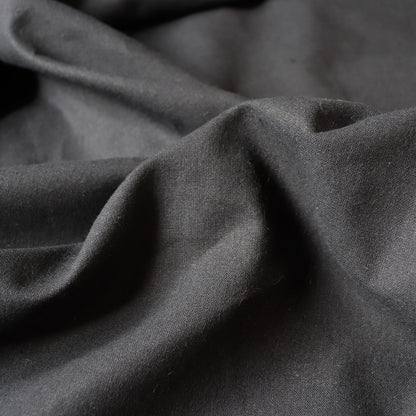 black linen cotton canvas made in Japan fabric by the yard
