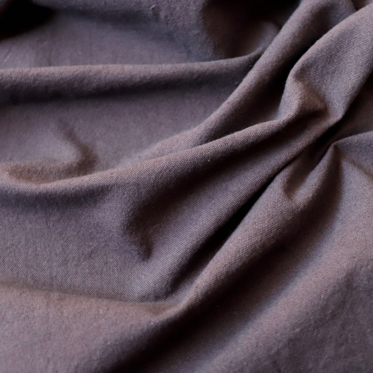 Cotton Linen Canvas — Damson — 0.6 Yard Remnant