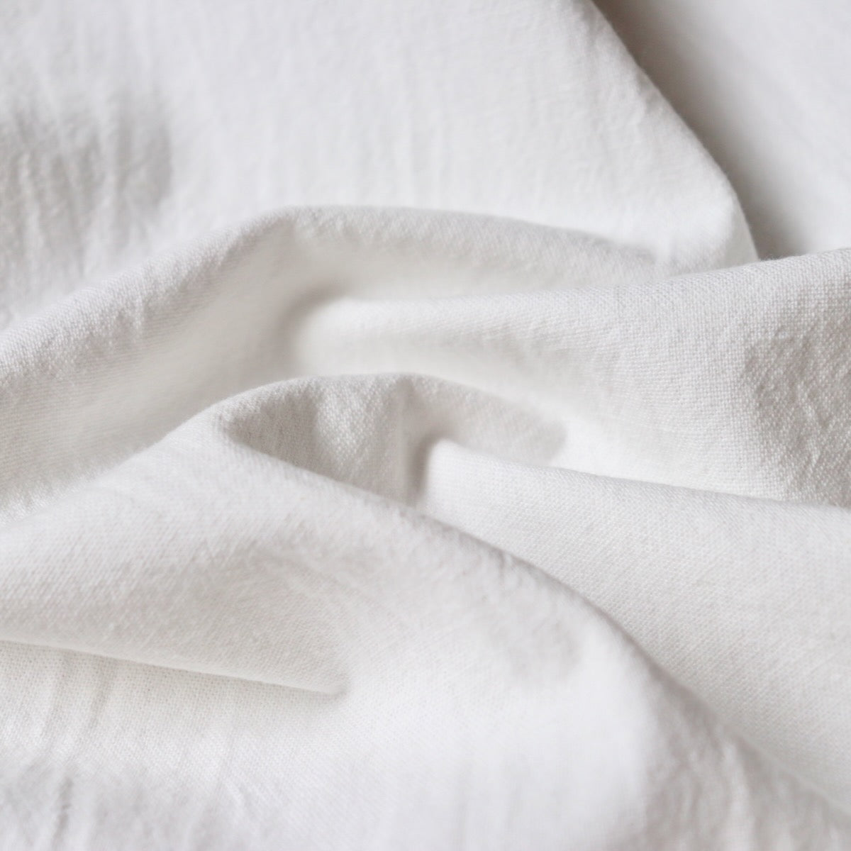 Cotton Linen Canvas — Dove White