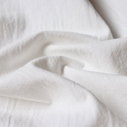Cotton Linen Canvas — Dove White