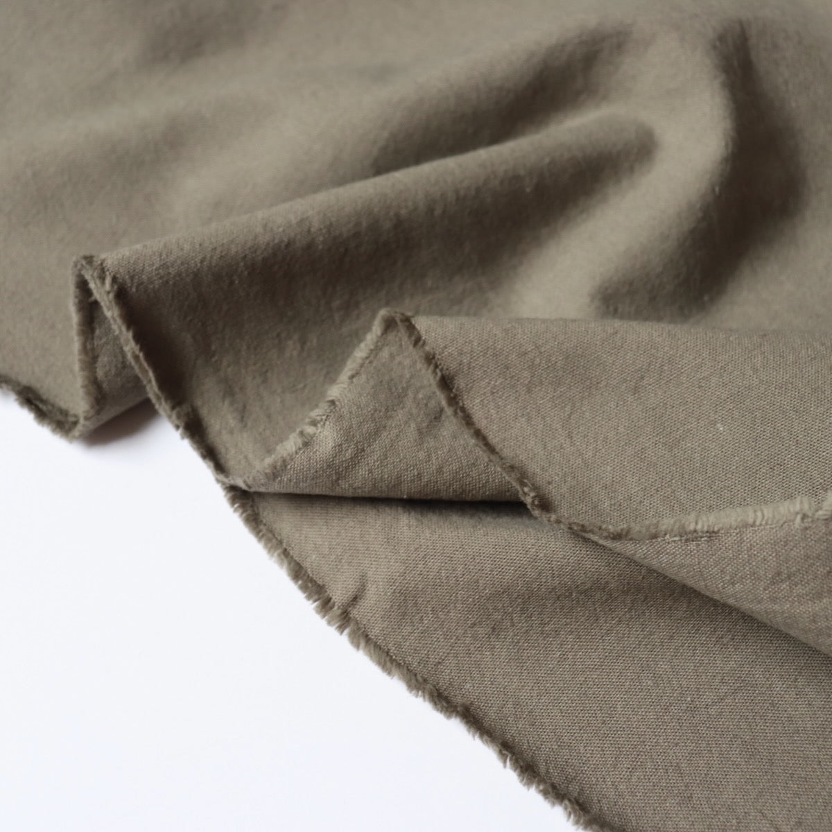 khaki canvas fabric Japanese linen cotton by the yard