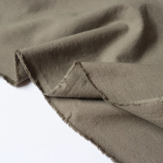 khaki canvas fabric Japanese linen cotton by the yard