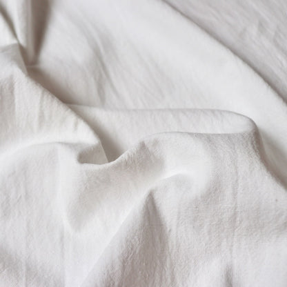 Cotton Linen Canvas — Dove White