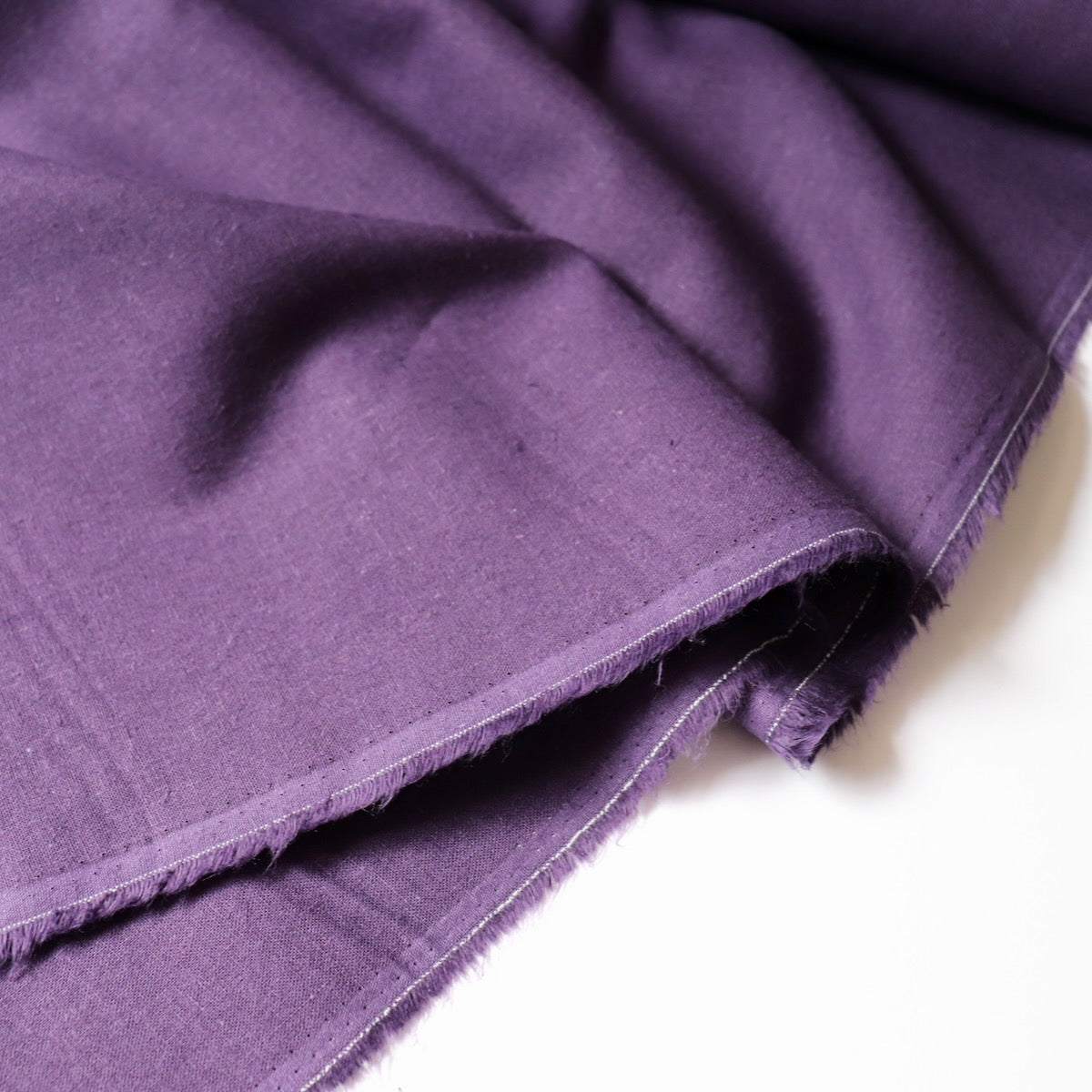 Japanese linen cotton canvas fabric deep purple