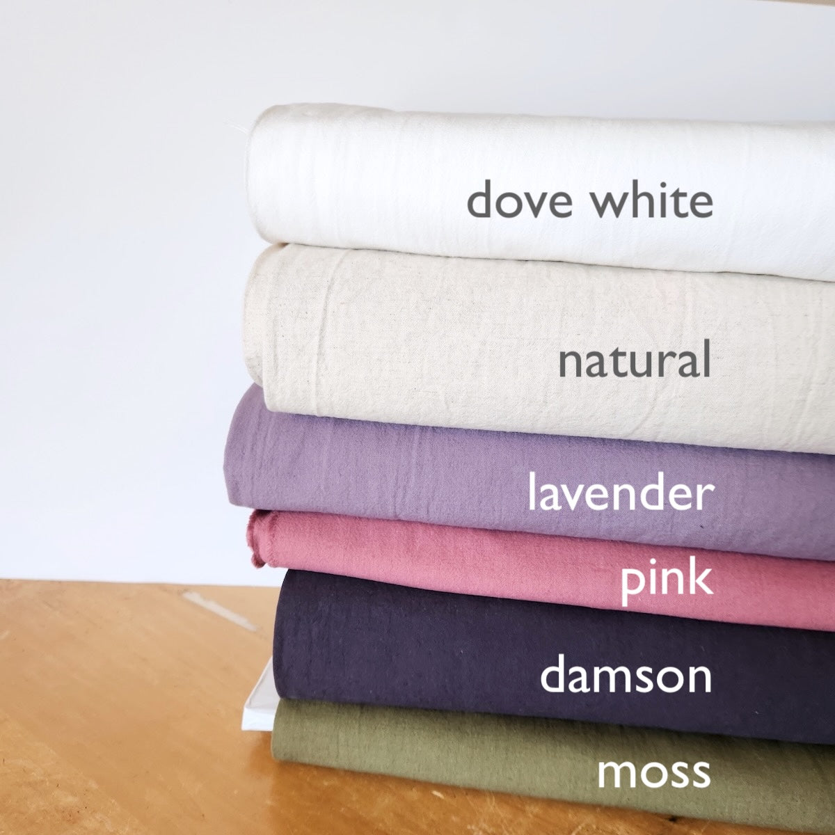 Cotton Linen Canvas — Dove White