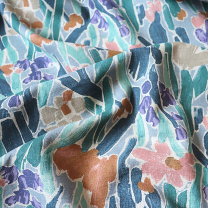 Fingerpaint Linen Cotton — Greens