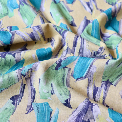 Expressionist Linen Cotton — Yellows