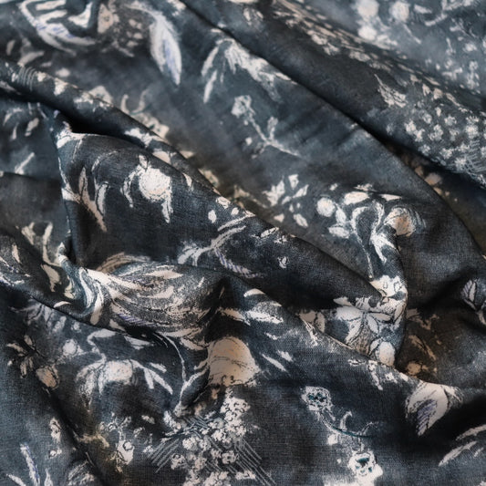 Nani Iro Lokomaikai Cotton Double Gauze — Gray C