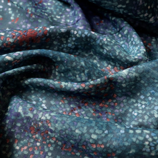 nani iro waterfall double gauze fabric blue radiance at dawn made in Japan
