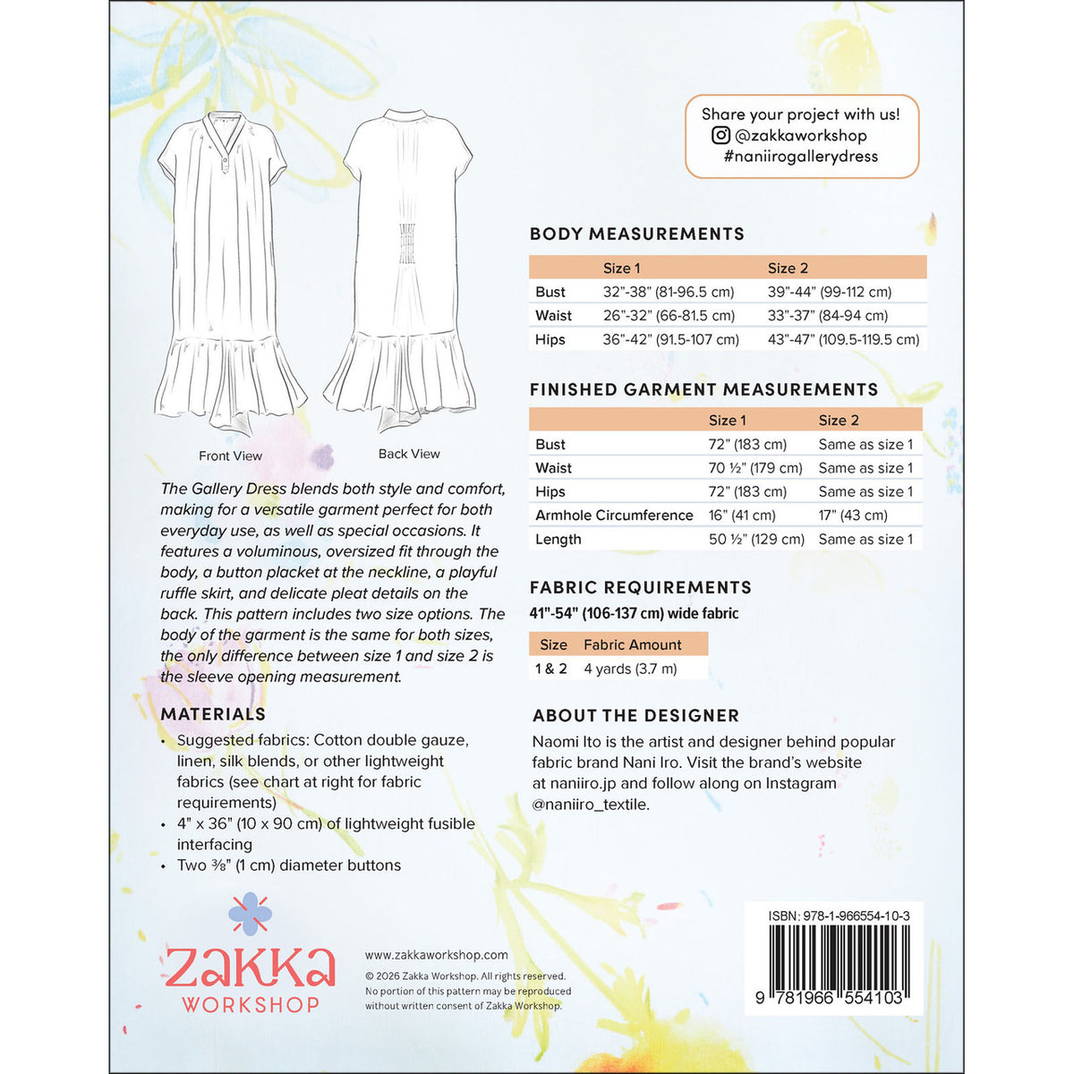 Nani Iro Gallery Dress