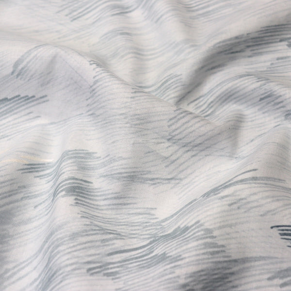 Nani Iro Good Sign Linen Cotton — Gray B — 0.5 Yard Remnant