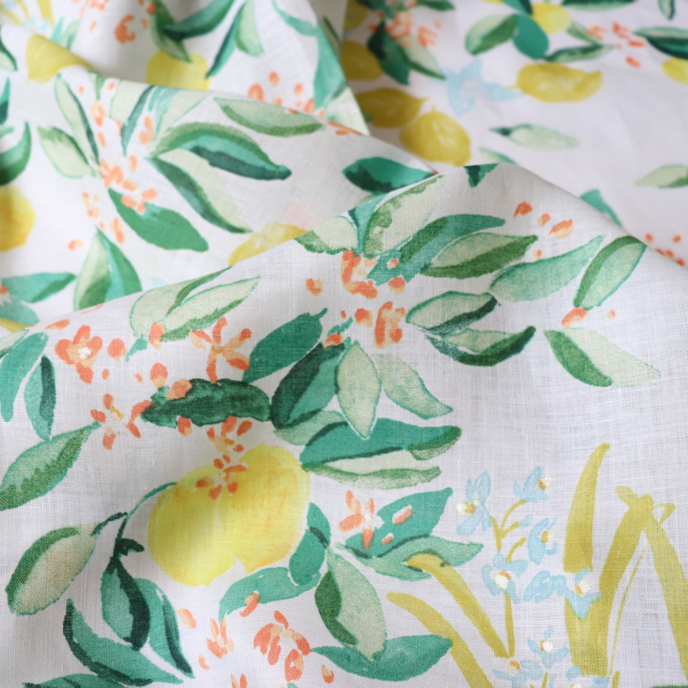 Nani Iro Margo Linen — Lemon A – Loom and Stars