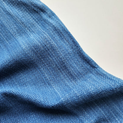 Not Denim Indigo Herringbone Handloom Cotton