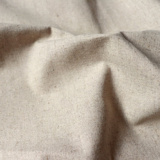 natural speckled linen cotton canvas made in Japan fabric by the yard