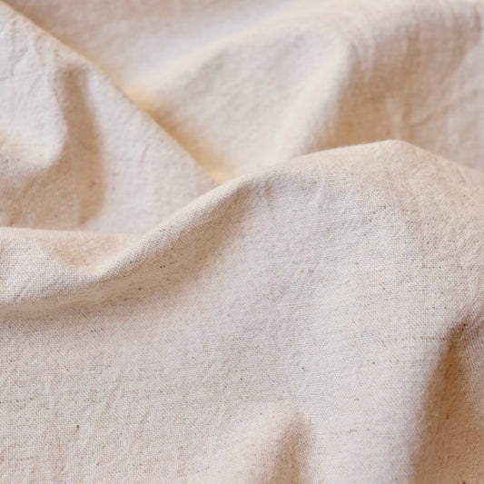 linen cotton canvas fabric from Japan natural color by the yard for sewing bags pants and jackets