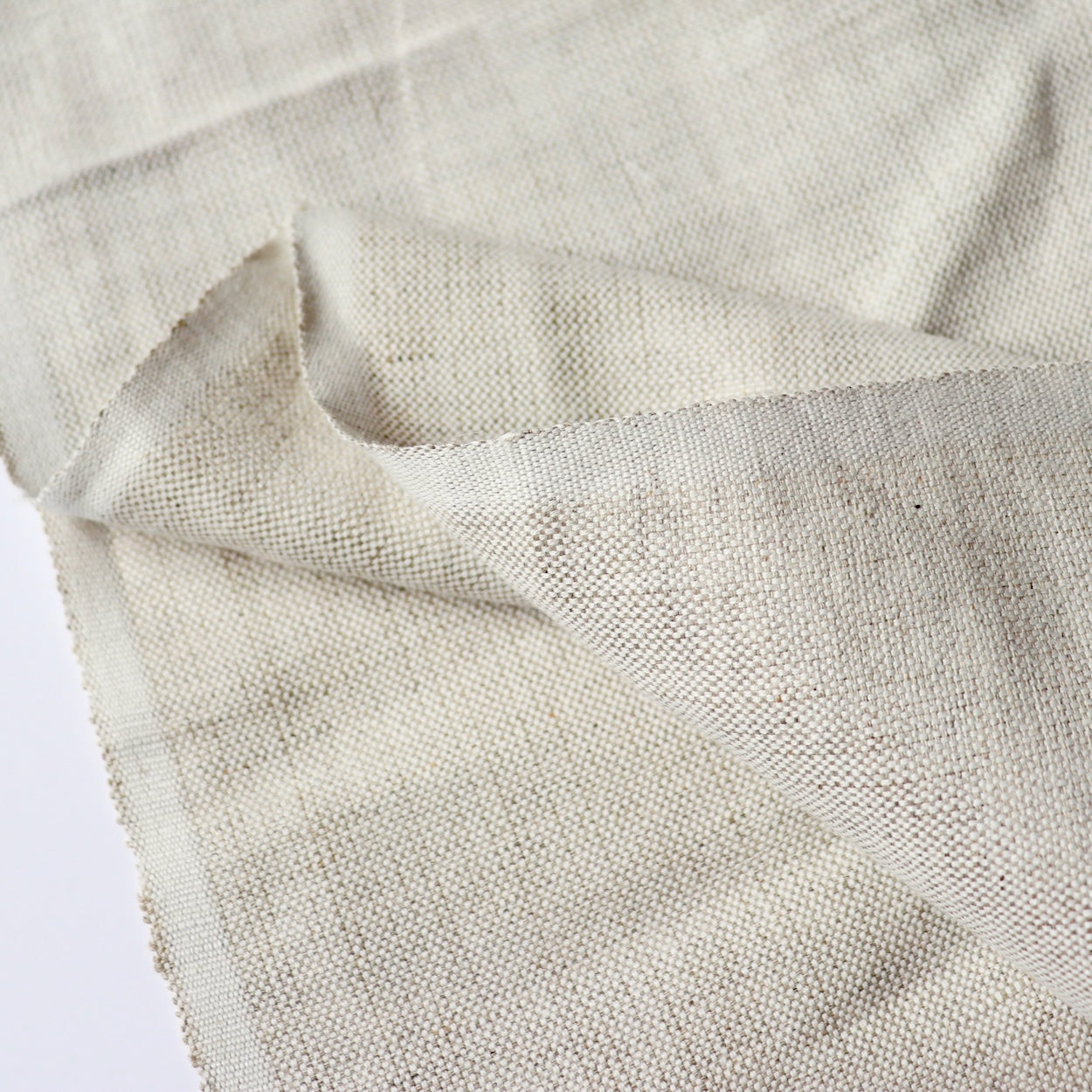 natural linen cotton blend fabric for sewing and embroidery