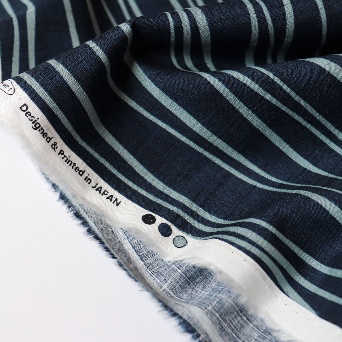 Wavy Stripes Japanese Cotton Dobby